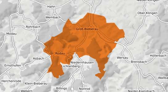Mietspiegelkarte Gro&szlig;-Bieberau